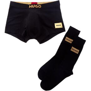 HUGO mens Underwear Gift Set With Trunk and Quarter Length Socks