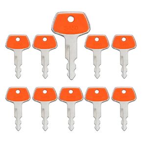 S450 Ignition Keys Fit Case 150979A1, Linkbelt LBXKHR0369,JCB KHR-0369, Sumitomo Excavator 150979A1 KHR0369, New Holland K250 Excavator, Pack of 10 Keys