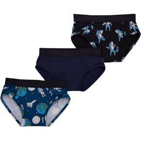 MeUndies Boys Brief 3-Pack - Soft Modal Fabric with No Pinch Waistband | Fun Prints, Scratch-Free Design, and Durable