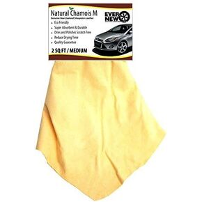 Chamois Natural M (2 قدم مربع) متوسطة الحجم من قبل New Automotive Premium New Zealand Sheepskin! تجفيف سريع! للسيارات ، القوارب ، عربة سكن متنقلة والمنزل! Chamois طويل الأمد وامتصاص سوبر!
