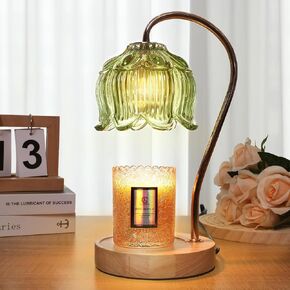 Dimmable Flower Candle Warmer Lamp with Timer - Fits All Jar Scented Candles - Unique Birthday & Mother's Day Gift for Women