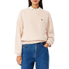 Lacoste Women's Crewneck Cotton Pullover Sweater