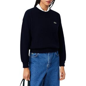 Lacoste Women's Crewneck Cotton Pullover Sweater in Kuwait