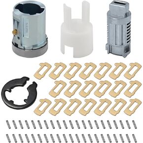 924-717 Ignition Key Lock Cylinder & Tumbler Kit Set for 2008-2014 Ford F150 F250 F350 F450 F550 Mustang Edge Expedition Explorer Taurus/Lincoln Aviator MKX Navigator (924-717)