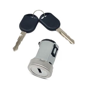 اسطوانة قفل الإشعال مع 2 مفاتيح رقاقة مستجيب مناسبة لفورد F150 F250 F350 FOCUS Escape Mustang Lincoln Mercury Mazda ، مفتاح الإشعال استبدل 924-717 4L3Z11582BB