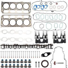 غير AFM DOD تعطيل طقم عمود الحدبات مع مجموعة طوقا الرأس لعام 2014-2021 GM CHEVROLET GEN V L83 5.3L ENGUER