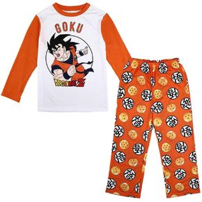 Bioworld Dragonball Z anime cartoon goku شخصية الشباب الأولاد Pajama