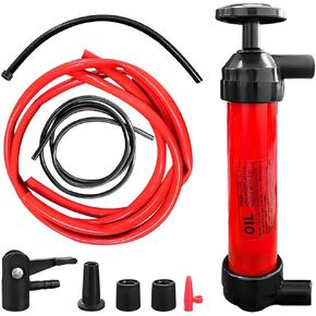 Car Siphon Fluid Transfer Pump, Multi-Use Hand Pump Siphon Gas Oil Liquid Fuel Transfer Pump, Universal Portable Oil Extractor Suction Manual Gasoline Transfer Pump Kit