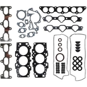 G6BA G6EA 2.7L Engine Cylinder Head Gasket Kit Fits for Hyundai Santa Fe, Kia Magentis/Optima/Rondo 2006 2007 2008 2009 2010 2.7L 6Cyl DOHC OE G6BA G6EA 20910-3EA00