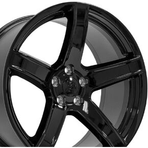 عجلات OE DG22 20 بوصة تناسب الشاحن/تشالنجر SRT Hellcat Style 5x115 20x9.5 Gloss Black - Hollander 2640 (1)