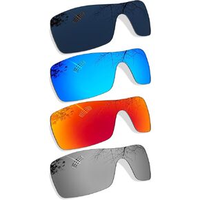 4 عدسات بديلة للزوج للزوج لـ Oakley Antix - Black+Blue+Silver+Red