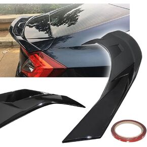 ZXMOTO يناسب هوندا سيفيك سيدان 2016 2017 2018 2019 2020 2021 لامعة أسود هايكك داك الجذع جناح المفسد