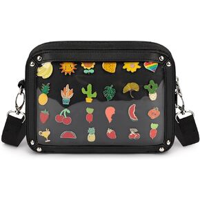 STEAMEDBUN Ita Bag Crossbody Pin Bag Multi-Purpose Backpack Kawaii Pin Display With Insert