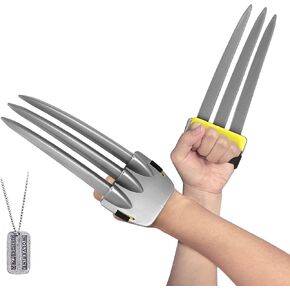مخلبات Dmar Wolf for Kids Clastome Costume Claws Real Wolf's Claws ، 2 PCS