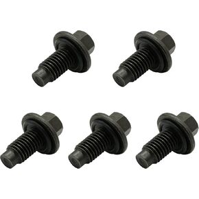 5pcs زيت تصريف النفط Pilot Point Wtih Gasket M12x1.75 ملائمة لبويك ، كاديلاك ، شيفروليه ، فورد ، GMC ، استبدل 65265 ، 090-156 ، 090-156.1 ، 090-935CD ، 365384 ، 11519408 ، 81151940 ،