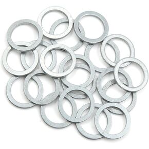 motoforti 20pcs محرك زيت سحق غسالات الصرف القابس معرف 18 ملم. 23.9mm OD. للسيارة طويلة الأمد