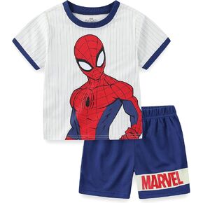 Marvel Spider-Man Boys Short Sleeve T-Shirt and Shorts Set for Toddler and Big Kids