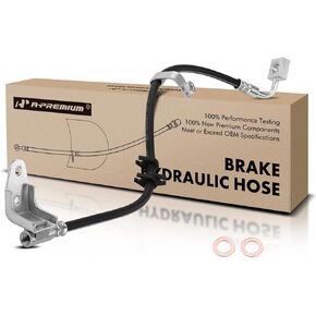 A-Premium Rear Driver Brake Hydraulic Hose Compatible with Dodge and Plymouth Models - Neon 1995 1996 1997 1998 1999 2.0L - Replace# 4509565