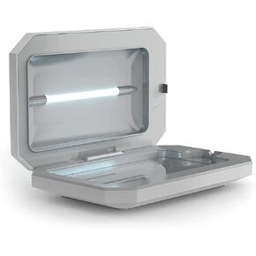 مطهر الهاتف الخلوي PhoneSoap 3 بالأشعة فوق البنفسجية وصندوق شاحن الهاتف الخليوي العالمي المزدوج | براءة اختراع وثبت سريريًا معقم ضوء الأشعة فوق البنفسجية بدرجة 360 درجة | يطهر ويشحن جميع الهواتف (أسود)