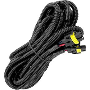 LED Fog Light Wiring Harness Kit, Compatible with Chevy Silverado 1500/2500 2003-2006 (Classic 2007)