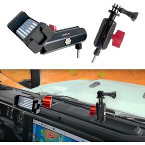 2011-2018 Wrangler JK Pure Metal Dash Phone Mount Phone Holder for 2011-2018 J eep Wrangler JL Metal Dash Platform Go P ro Phone Mount 2024 Wrangler Cell Phone Holder