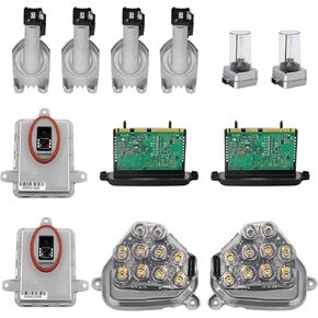 63117271901 63117271902 Xenon Ballast Bulb LED Module Diode Kit Right & Left Fit for BMW 5 Series M5 528i 535i 550i xDrive 2011-2013, 63127262731 63117316217 63117237647