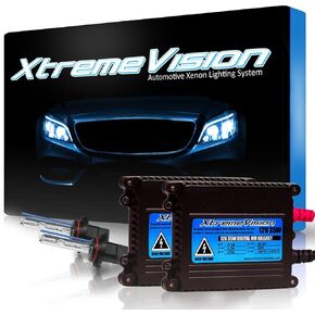 XtremeVision 35W Xenon Bundle with Slim Ballast (1 Pair) and 9006 5000K - 5K Bright White Xenon Bulbs (1 Pair)