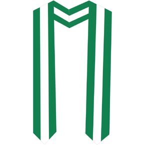 Nigeria Flag Graduation Sash Satin Scarf 72" Stole for Abroad Student International Study Class