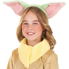 Star Wars Girls Grogu Ears عقال ، ملحق أزياء الهالوين للأطفال ، الأطفال - مرخص رسميًا