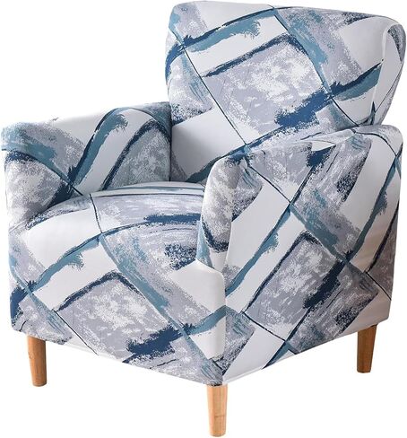 Gollense Banquet Armcser Slipcover Luxury Velvet Chairs Slipcovers with Arms Stretch Chair Coves لغرفة المعيشة ناعمة نادي كرسي غطاء محامي الأثاث الأليفة المضاد للحيوانات الأليفة (Beige) in Kuwait