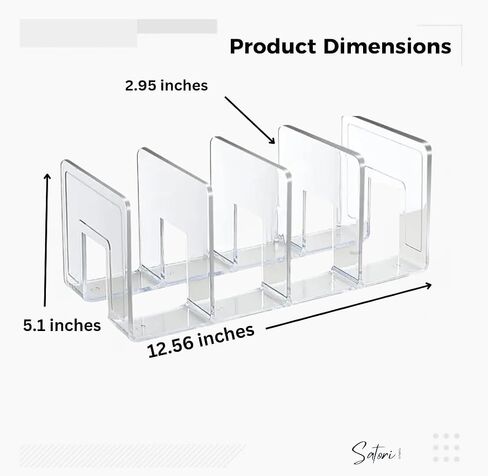 4Pc Clear Plastic Purse Handbag Organizer 4 Sections Bag Closet Shelf Divider Purse Display Stand Handbag Storage Organizer Clear Desk File Sorter Stand Holder Bookshelf (4) in Saudi Arabia