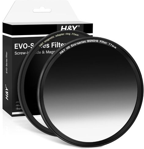 موازن H&Y EVO Series 82 مم GND16 4 موازن مرشح عدسة إيقاف متدرج برغي مرشح كثافة محايدة وفلتر عدسة مغناطيسي 2 في 1 مع حلقة محول مغناطيسي in Kuwait