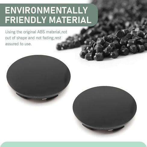 CAP-4 CAR 2.3 "OD 2.2" CENT ID TYRE CENTER CAP ، ABS ABS ABS مضاد للوقاية من الغبار ، تزيين تثبيت التثبيت المضاد للسقوط ، Universal for Cars (BALCK) in Kuwait