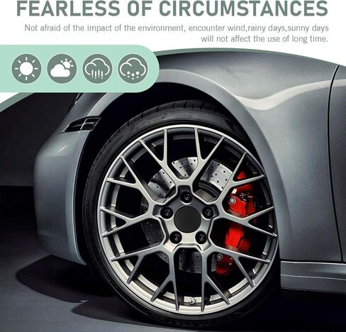CAP-4 CAR 2.3 "OD 2.2" CENT ID TYRE CENTER CAP ، ABS ABS ABS مضاد للوقاية من الغبار ، تزيين تثبيت التثبيت المضاد للسقوط ، Universal for Cars (BALCK) in Kuwait