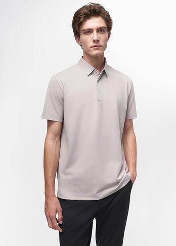 Mens Polo Shirts Casual Button Classic Work Shirt Summer T Shirt Stylish Golf Tops in Kuwait