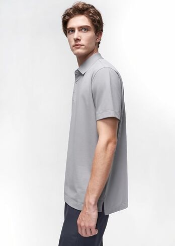 Mens Polo Shirts Casual Button Classic Work Shirt Summer T Shirt Stylish Golf Tops in Kuwait