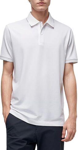 Mens Polo Shirts Casual Button Classic Work Shirt Summer T Shirt Stylish Golf Tops in Kuwait