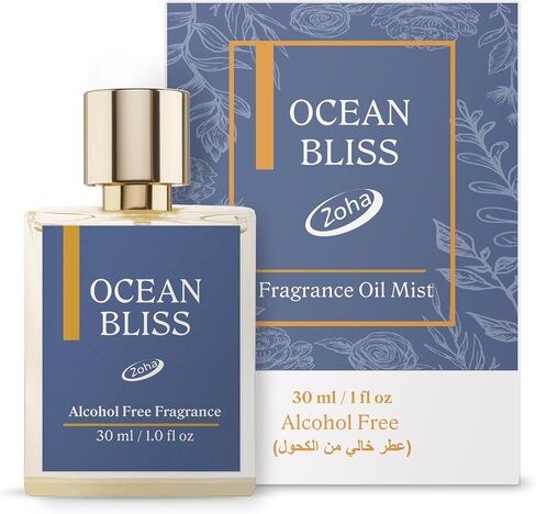 Zoha Ocean Bliss - Perfume for Men, Alcohol Free Perfume Oil Roll On and Fragrance Mist in Kuwait