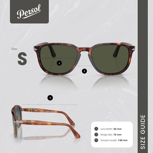 Persol PO3019S Square Seprases for Men + Bundle with Designer Iwear Kit in Kuwait