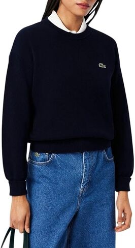 Lacoste Women's Crewneck Cotton Pullover Sweater in Kuwait