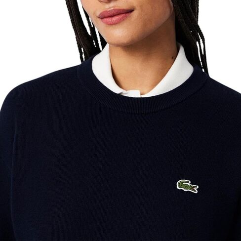 Lacoste Women's Crewneck Cotton Pullover Sweater in Kuwait