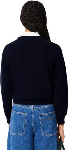 Lacoste Women's Crewneck Cotton Pullover Sweater in Kuwait