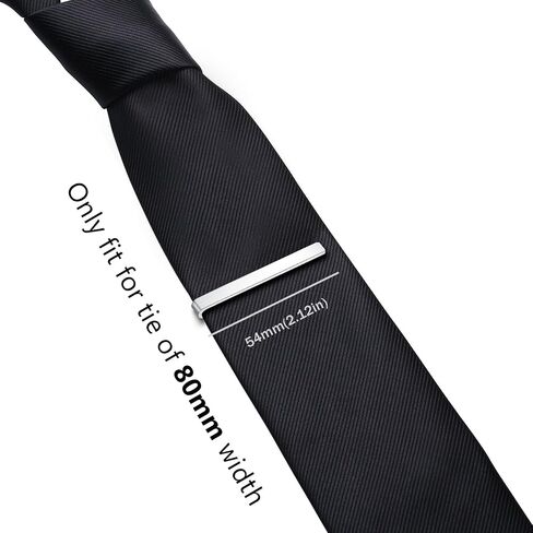 HONEY BEAR 1.97"/2.12"/2.36" Tie Clips for Men, Thick Thicker Tie Bar Pin for Normal Size Necktie Business Wedding Gift 5/5.4/6cm in Saudi Arabia