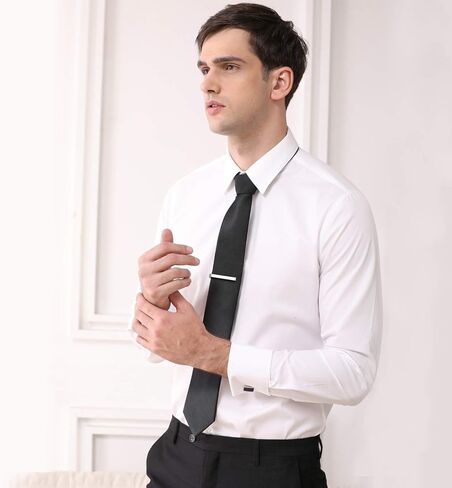 HONEY BEAR 1.97"/2.12"/2.36" Tie Clips for Men, Thick Thicker Tie Bar Pin for Normal Size Necktie Business Wedding Gift 5/5.4/6cm in Saudi Arabia