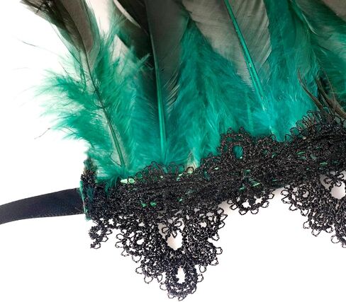 Black Lace Feather Gloves Cuffs for Women Cosplay Costume Accessories with Swan Wrist Bands in Kuwait