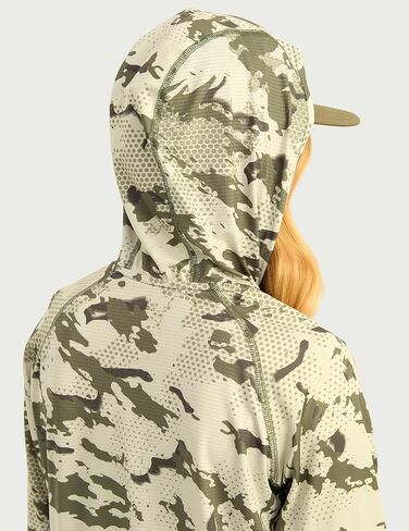 HUK Boys' KC Scott Patterned Hoodie, Performance Hooded Fishing Shirt in Saudi Arabia
