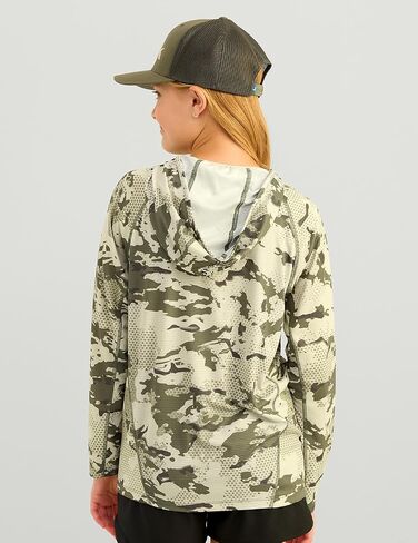 HUK Boys' KC Scott Patterned Hoodie, Performance Hooded Fishing Shirt in Saudi Arabia