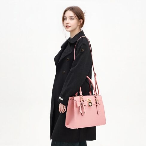 Qiyuer Women Purses And Handbags Set Ladies Top Handle Satchel Tote Shoulder Work Bag With Matching Clutch Wallet 2PCS in Saudi Arabia