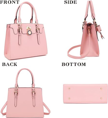 Qiyuer Women Purses And Handbags Set Ladies Top Handle Satchel Tote Shoulder Work Bag With Matching Clutch Wallet 2PCS in Saudi Arabia
