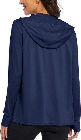 جاكيتات Magcomsen للنساء الكامل zip up خفيفة الوزن بأكمام طويلة upf 50+ تمرين تجريب الحماية من أشعة الشمس in Kuwait
